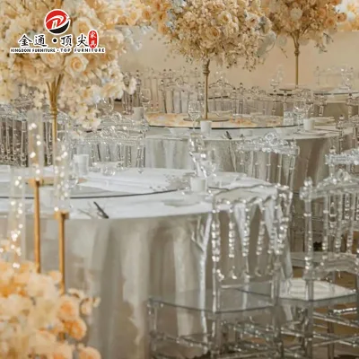 Plástico de resina acrílica Diseño Kd Crystal Phoenix Boda Evento Silla Chiavari