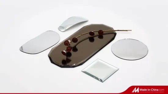 Sensor táctil que desempaña el espejo elegante de la plata del espejo del cuarto de baño LED con la exhibición elegante del tiempo/de la temperatura anti